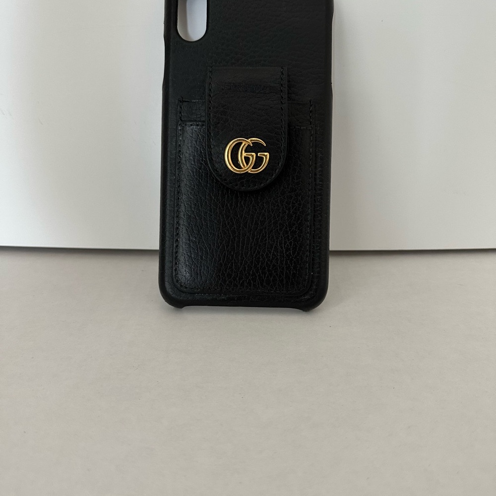 Gucci Black Gold iPhone Case with Elegant GG Logo